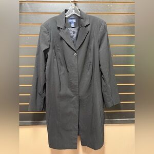 Venezia Jeans Stretch Black Long Blazer Coat Women’s 16